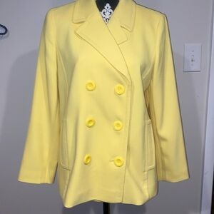 Talbots Petites yellow blazer size 12P